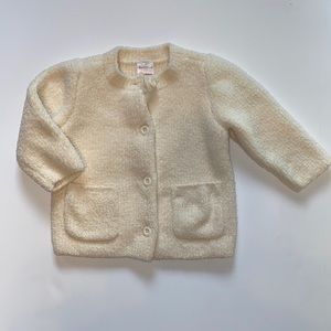 Cream button down marshmallow sweater